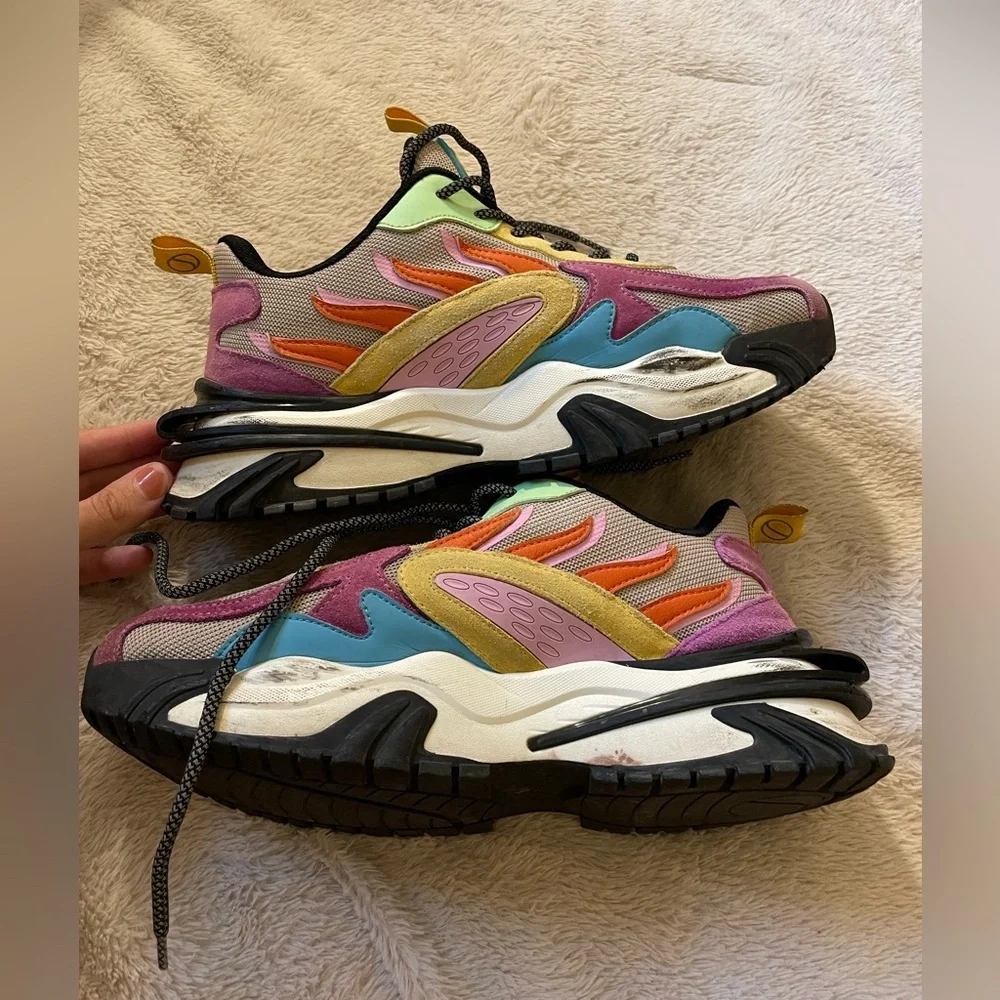 Javi Achieve Suede Designed Sneakers
